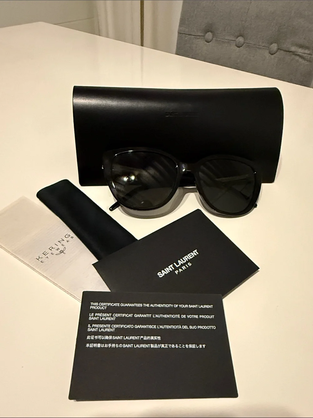 Saint Laurent Women SL-M70 003 Havana Silver Grey
